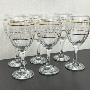 Circleware Duchess Water Goblet Stemware 6pc Set